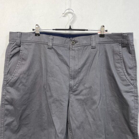 NWT St. John's Bay Men Flat Front Chino Shorts Size 48 Tall Gray B371 -23 - Picture 12 of 16